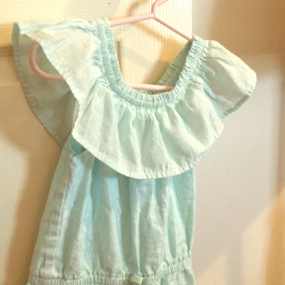 Toddler Girl Romper with Off the Shoulder option